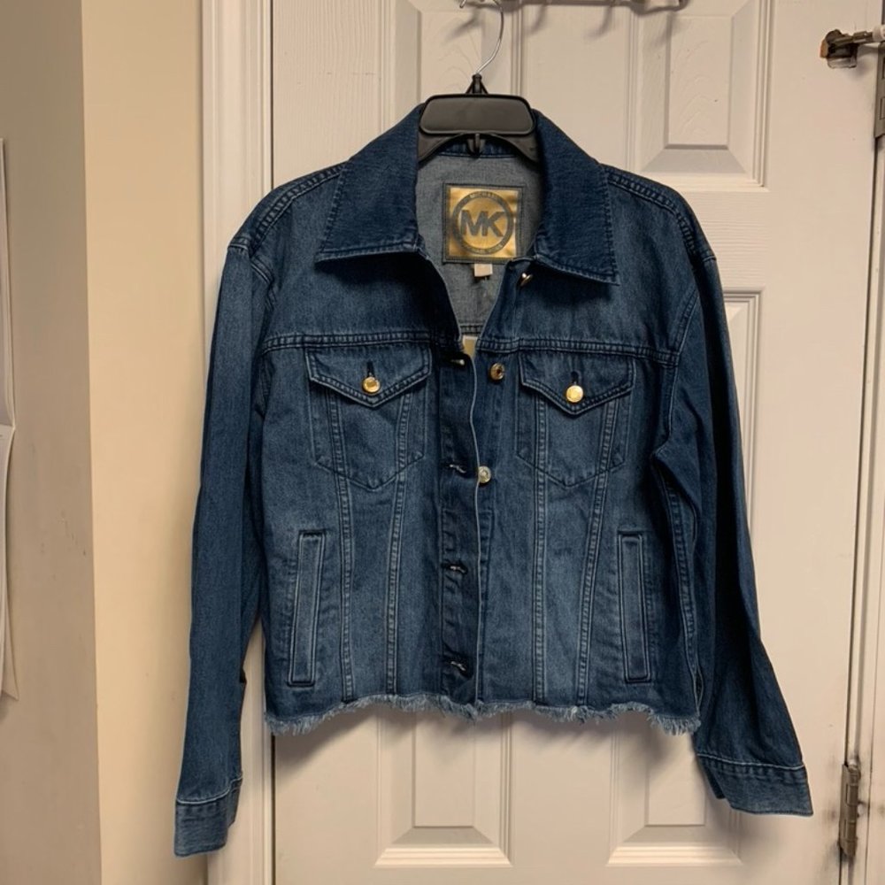 Michael Kors Riviera Blue Denim Jacket--Size MEDIUM--New with Tags